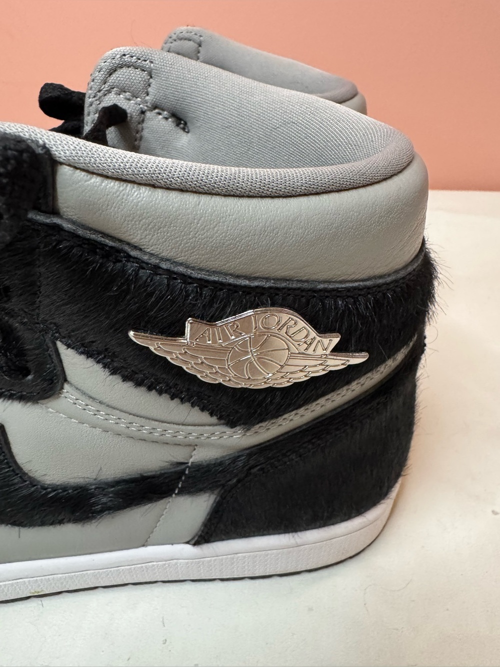 Air Jordan 1 High Top Sneakers in Gray and Black - Picture 8 of 11